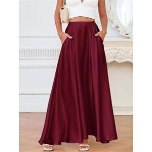 A-Line Maxi Skirt with Pockets